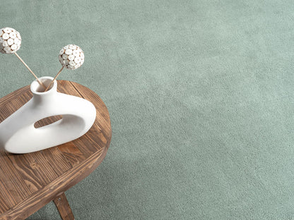 the carpet Relax Kurzflor Teppich Felloptik, Grün, 160 x 220 cm