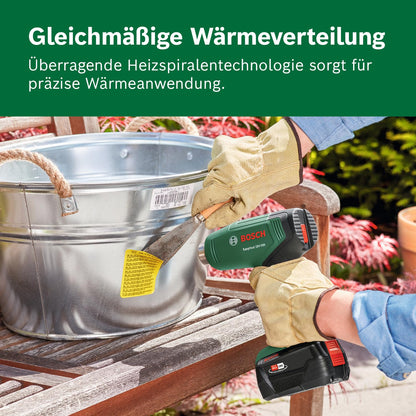 Bosch EasyHeat 18V-500 Akku-Heissluftgebläse inkl. Reduzierdüse
