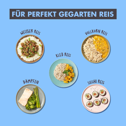 REISHUNGER Reiskocher & Dampfgarer Keramik 1.2L - Grau
