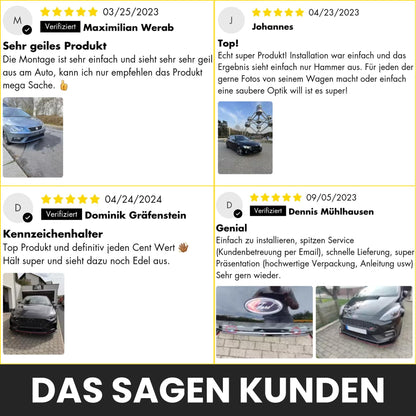 Ivality Magnet Kennzeichenhalter rahmenlos für 2 Kennzeichen