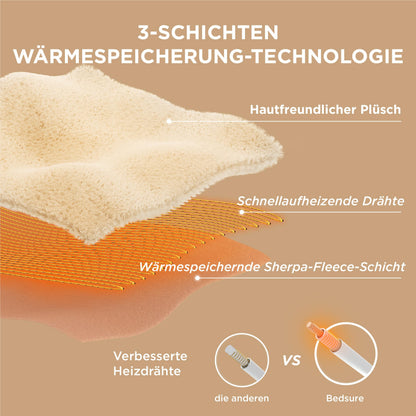 BEDSURE Heizdecke elektrisch mit Abschaltautomatik, 130 x 180 cm
