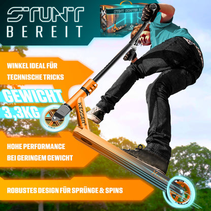 KESSER Stunt Scooter X-Limit – Robuster Trickscooter Orange