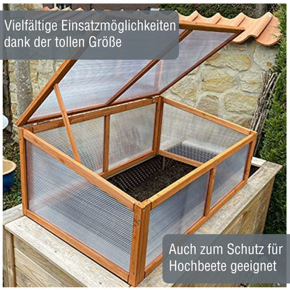 zooprinz Frühbeet HERBA Gewächshaus aus Holz und Polycarbonat
