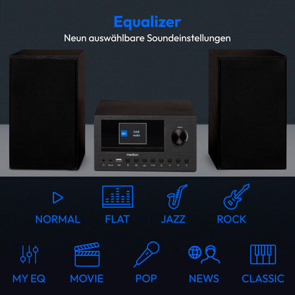 MEDION P85003 Micro Audio System – Internetradio DAB+ Bluetooth