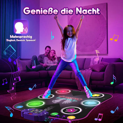 Hot Bee Leuchtend Tanzmatte Mädchen - Bluetooth, 6 Leuchtpfeile