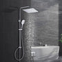 Görbach Edelstahl Duschsystem SJ-E3030CP Regendusche - Chrom. Verchromtes Edelstahl-Duschsystem mit großem Regenduschkopf für sanftes Duschen.
