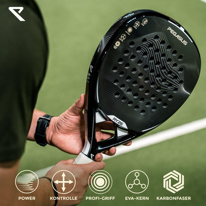 RYZE Pegasus Padel Schläger – 100% Carbon für Power & Kontrolle