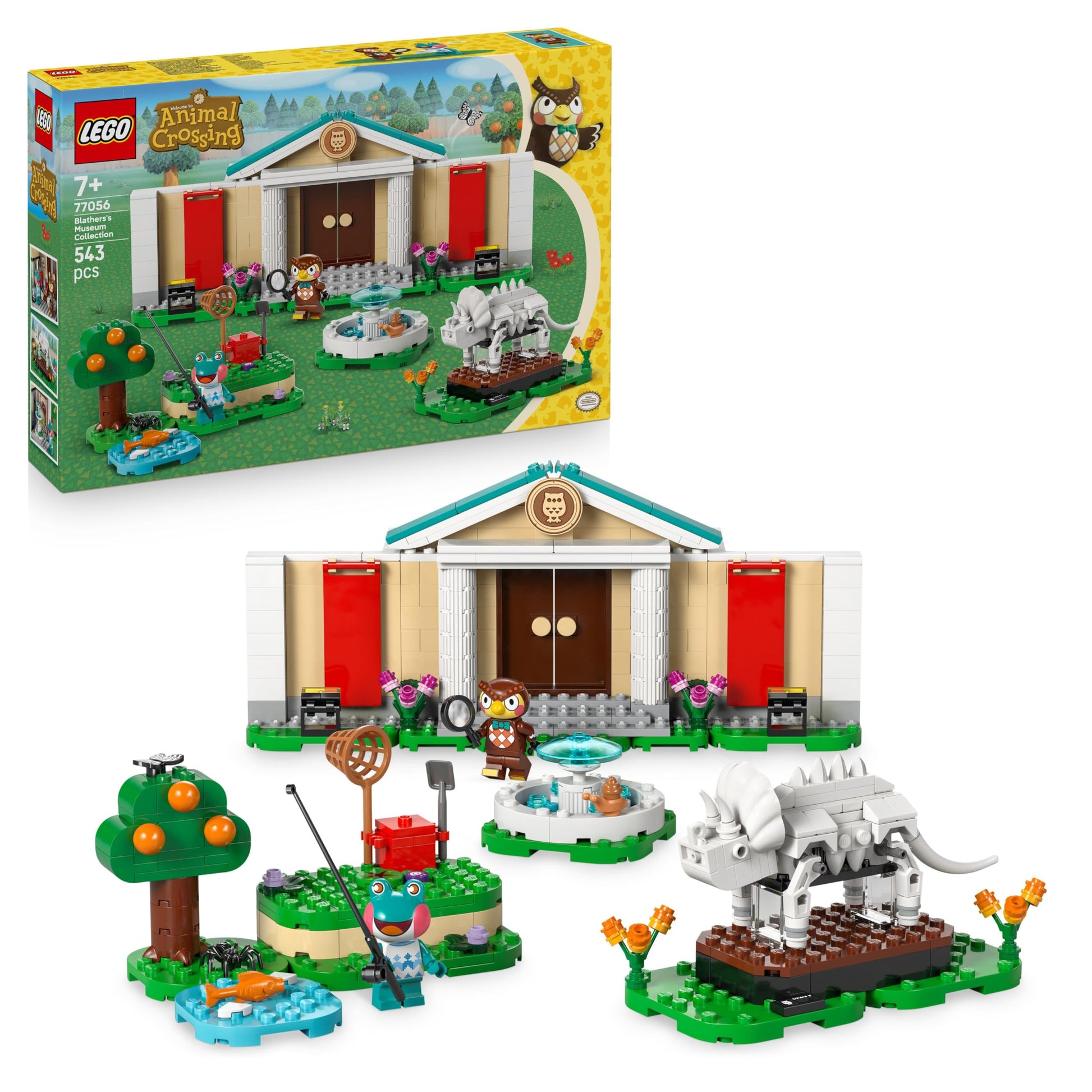LEGO Animal Crossing Eugens Museumssammlung Sammelset 77056: Farbenfrohes Baustein-Modell von Eugens Museum. Ideal zum Bauen & Nachspielen von Museumsszenen.