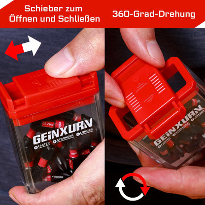 GEINXURN Schraubendreher-Bits Set 180-teilig, S2-Stahl, magnetisch