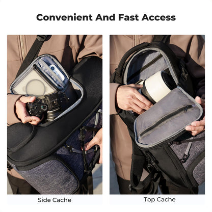 K&F CONCEPT Kamerarucksack 30L Wasserdicht für DSLR & Laptop