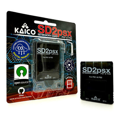 Kaico PSxMemCard Gen 2 Speicherkarte für PS1 & PS2 mit 8 GB microSD