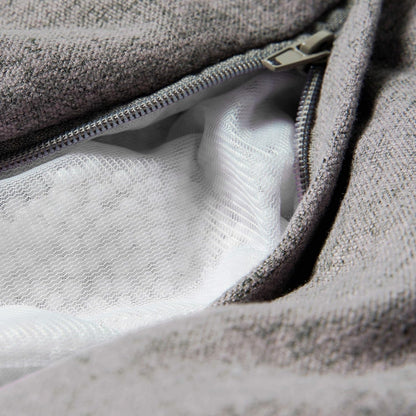 Lumaland Comfort Line Sitzsack 185L, 80x90x50cm - Hellgrau