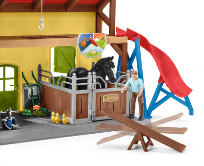 SCHLEICH Farm World Pferdestall 42485 – Spielset Bauernhof