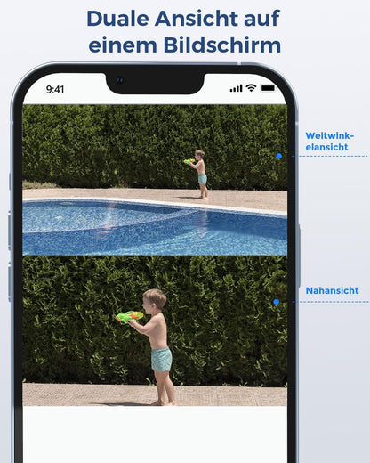 Reolink TrackMix PoE 4K PTZ Überwachungskamera mit Dual-Objektiv