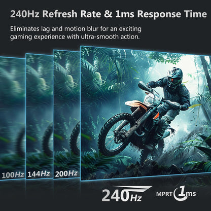Z-Edge 27 Zoll 240Hz QHD IPS Gaming Monitor - Schwarz