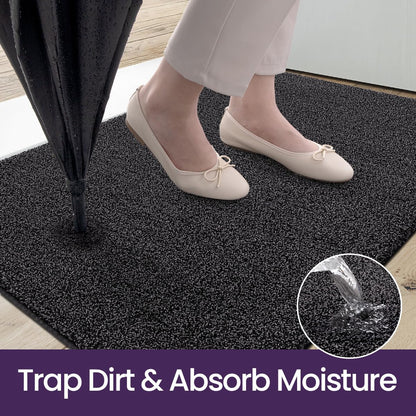 DEXI Sauberlauf Fussmatte 90x150 cm - Schwarz-grau