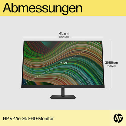 HP V24ie G5 FHD Monitor - 23.8 Zoll 75 Hz Schwarz