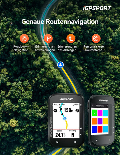 iGPSPORT BSC200S Fahrradcomputer kabellos mit GPS-Routennavigation