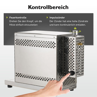 tepro Steakgrill Toronto Gasgrill, Keramik-Infrarotbrenner, 800 Grad