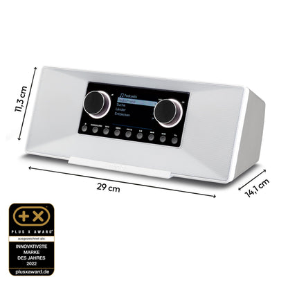 MEDION P85333 Internetradio mit WLAN und DAB+ – Weiss