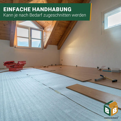 BB-Verpackungen Trittschalldämmung 3 mm, PE-Schaumfolie, 50 m² Rolle