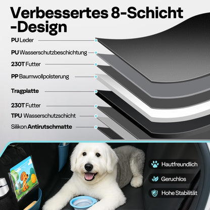 MellowMates Hundedecke Auto-Rückbank wasserdicht harte Unterseite