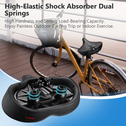 DAWAY W60 Fahrradsattel extra breit, ergonomisch, Memory-Schaum