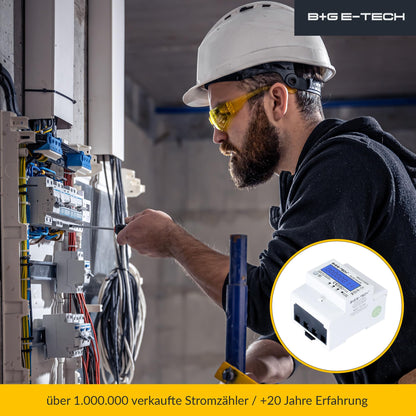B+G E-Tech Drehstromzähler FLDS100-DR Hutschiene 100A MID