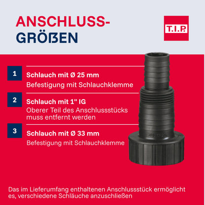 T.I.P. I-Compac 13000 Schmutzwasser-Drainage-Tauchpumpe 750 W