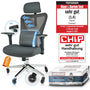 CLOUVOU CleverSeat Ergonomischer Bürostuhl mit 4D-Armlehnen, 150 kg