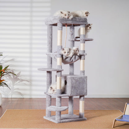 Heybly HCT050W Kratzbaum für grosse Katze - Hellgrau