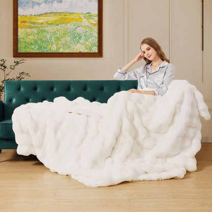 ORINOVA Kuscheldecke Plüsch Flauschig – 150x200 cm Beige