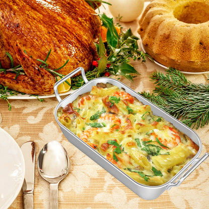 Onlyfire Grillpfännchen 3er-Set, Edelstahl mit Griffen und Ständer