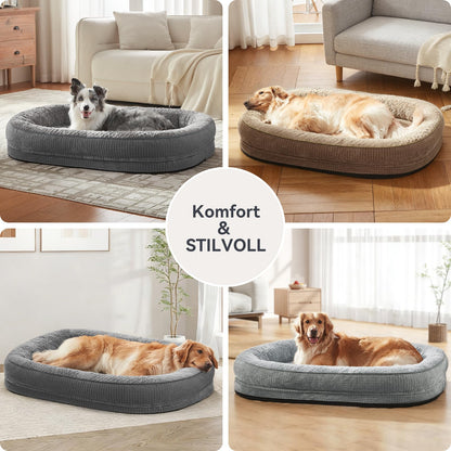 Pawk Orthopädisches Hundebett Memory Foam 122x89 cm wasserdicht