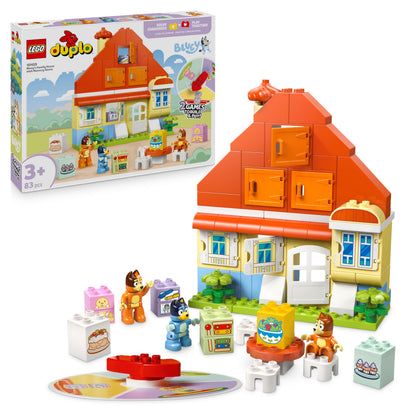 LEGO DUPLO Bluey Familienhaus Lernspielzeug - mit Memory-Spiel - 10459: Buntes DUPLO-Haus. Fördert Lernen und Gedächtnis.