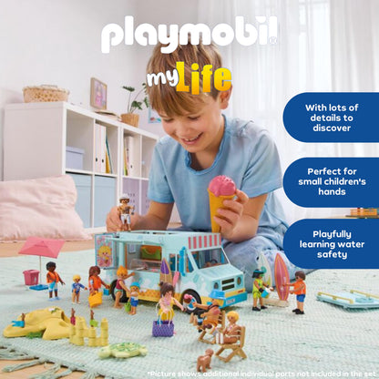 PLAYMOBIL 71904 Eiswagen mit Surfshop, Spielset ab 4 Jahren