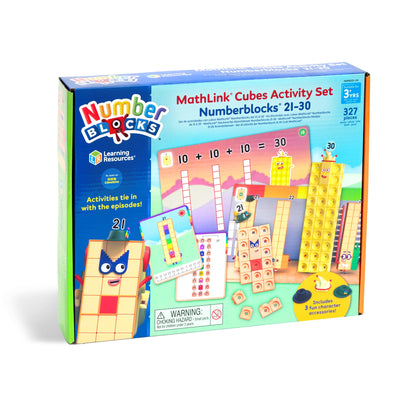 Learning Resources MathLink Cubes Numberblocks 21–30 Aktivitätsset