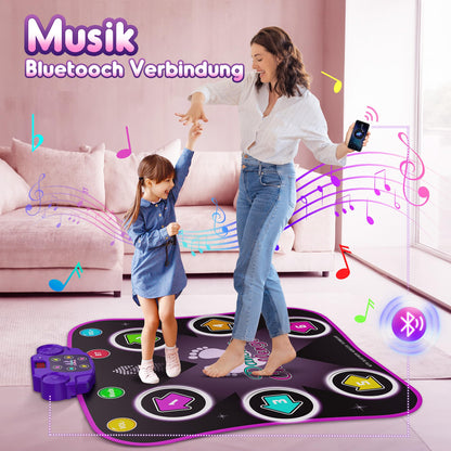 Hot Bee Leuchtend Tanzmatte Mädchen - Bluetooth, 6 Leuchtpfeile