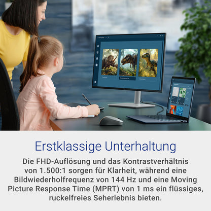 Dell 27 Plus Monitor S2725HSM, 27 Zoll Full HD IPS, 144 Hz, weiss