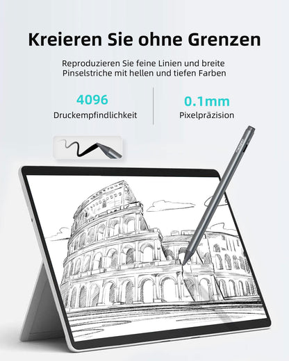 Metapen M2 Surface Stift mit 4096 Druckstufen und USB-C-Aufladung
