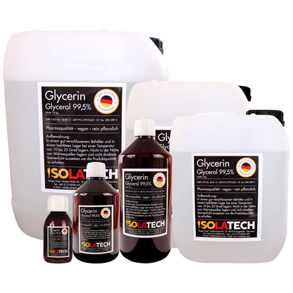 ISOLATECH Glycerin 99,5% Pharmaqualität, pflanzlich, 5L Kanister