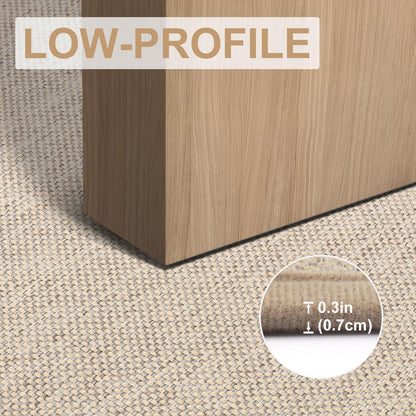 LEKEEPGO Fussmatte 60 x 90 cm, rutschfeste Schmutzfangmatte, Khaki