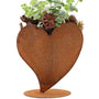 Rostikal Deko-Herz aus Cortenstahl – Edelrost Gartendeko, 32 cm