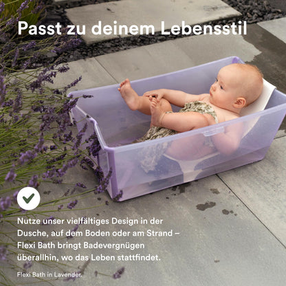 Stokke Flexi Bath Faltbadewanne – Sandy Beige inkl. Newborn Support