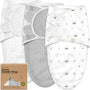 KeaBabies Bio Pucksack 3er-Pack Nordic – Babyschlafsack 0-3 Monate