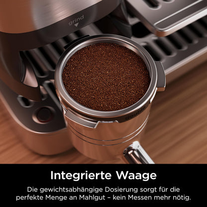 Ninja Luxe Pro 3-in-1 Kaffeemaschine mit Mahlwerk - Silber ES701EU