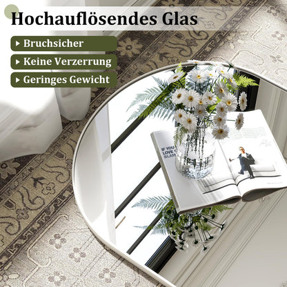 BEAUTYPEAK Bogen-Standspiegel 165x60 cm Ganzkörperspiegel, Weiss