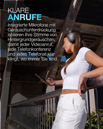 JLab JBuds LUX ANC Noise Cancelling Over-Ear-Kopfhörer, Graphit