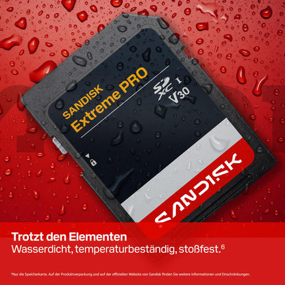 SanDisk Extreme PRO SD UHS-I Speicherkarte 256 GB, 250 MB/s, V30