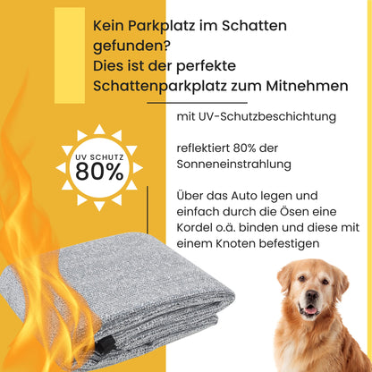 Rosi's Barf-Glück Alu-Schattennetz 4x6 m – Hitzeschutz für Auto